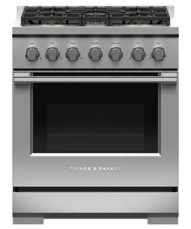 Fisher Paykel - 4.6 cu. ft Gas Range in Stainless - RGV3-305-L Stainless