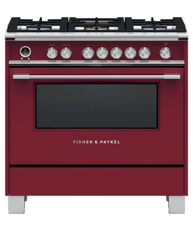 Fisher Paykel - 4.9 cu. ft Dual Fuel Range in Red - OR36SCG6R1 Red