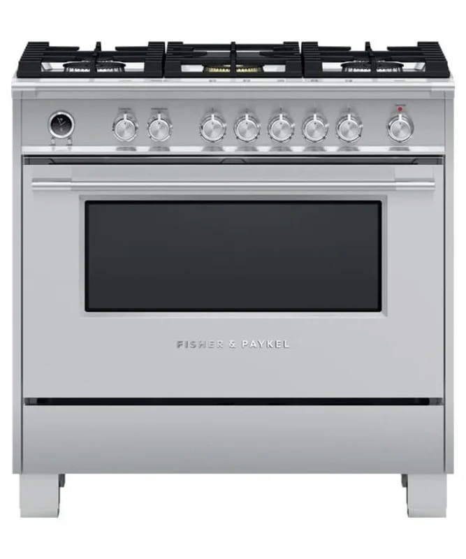 Fisher Paykel - 4.9 cu. ft Dual Fuel Range in Stainless - OR36SCG6X1 Stainless