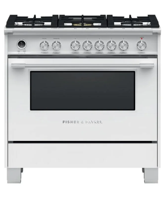 Fisher Paykel - 4.9 cu. ft Dual Fuel Range in White - OR36SCG6W1 White