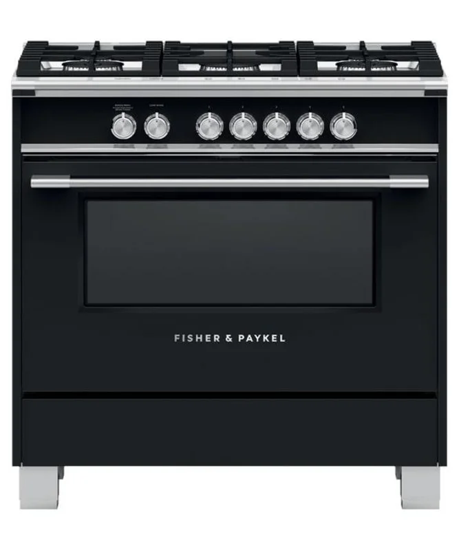Fisher Paykel - 4.9 cu. ft Gas Range in Black - OR36SCG4B1 Black