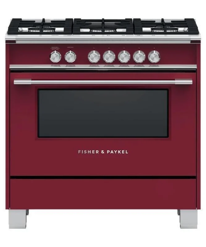 Fisher Paykel - 4.9 cu. ft Gas Range in Red - OR36SCG4R1 Red