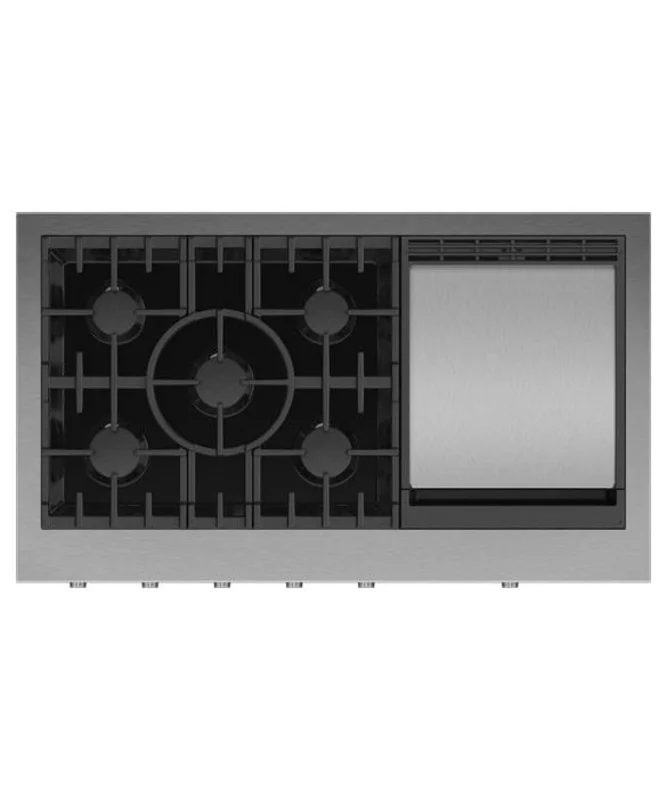 Fisher Paykel - 47.875 inch wide Gas Cooktop in Stainless - CPV3-485GD-N Stainless