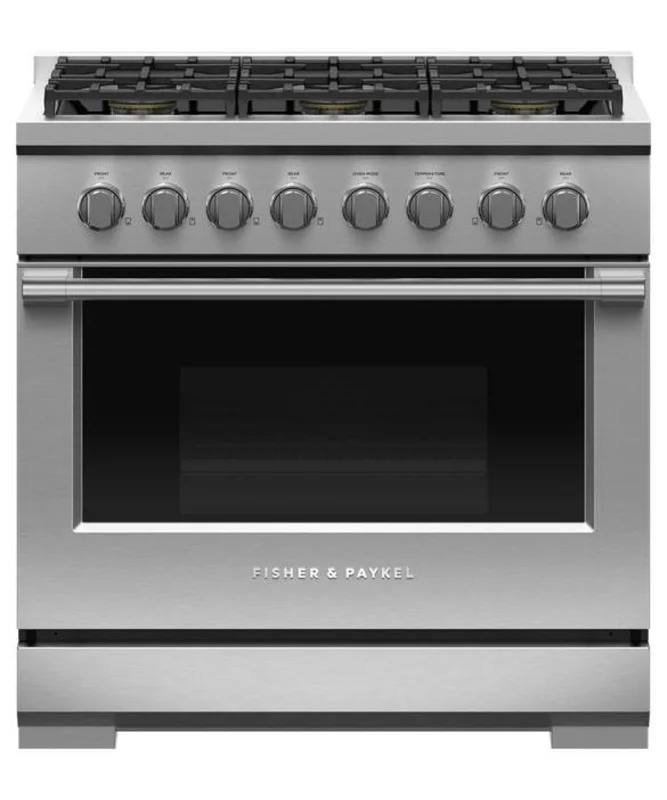 Fisher Paykel - 5.3 cu. ft Gas Range in Stainless - RGV3-366-L Stainless