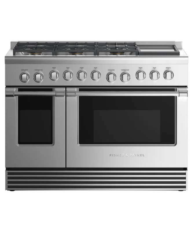Fisher Paykel - 6.9 cu. ft Dual Fuel Range in Stainless - RDV2-486GDN N Stainless