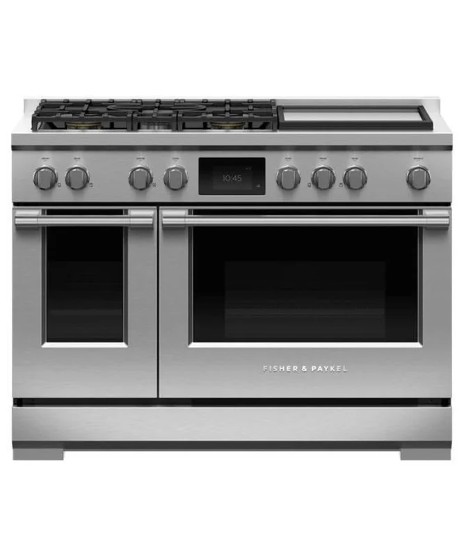Fisher Paykel - 6.9 cu. ft Dual Fuel Range in Stainless - RDV3-485GD-N Stainless