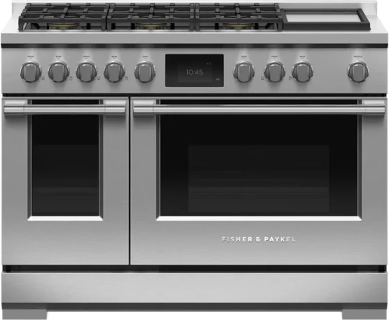 Fisher Paykel - 6.9 cu. ft  Gas Range in Stainless - RDV3-486GD-L Stainless