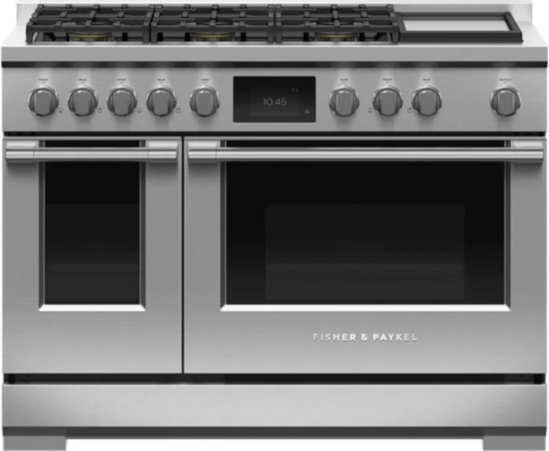 Fisher Paykel - 6.9 cu. ft  Gas Range in Stainless - RDV3-486GD-N Stainless