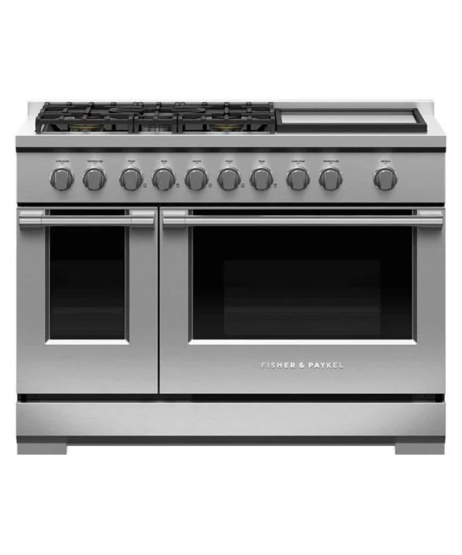 Fisher Paykel - 7.7 cu. ft Gas Range in Stainless - RGV3-485GD-N Stainless