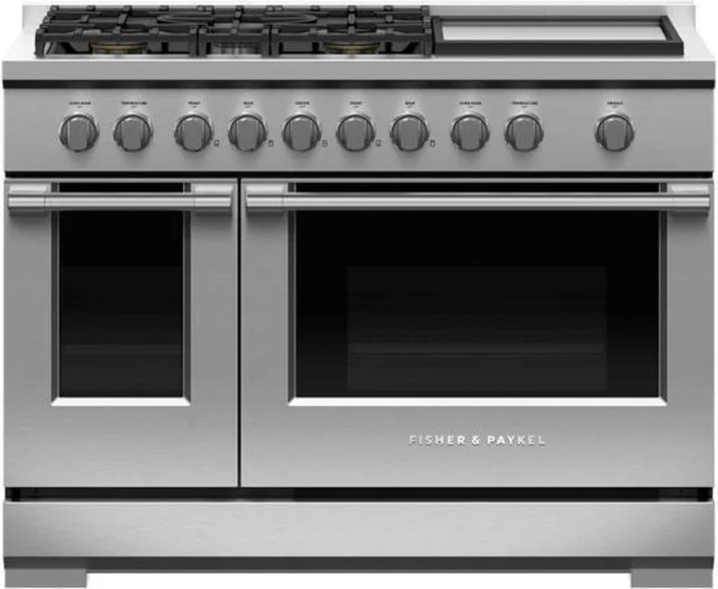 Fisher Paykel - 7.7 cu. ft Gas Range in Stainless - RGV3-486GD-L Stainless