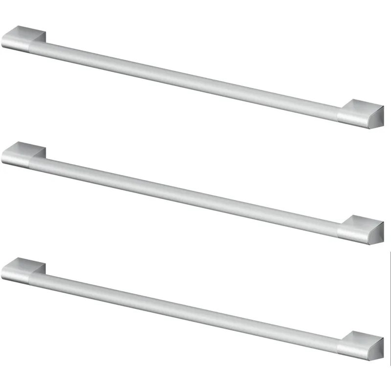 Fisher & Paykel - Round Flush 3 Piece Handle Kit Refrigerator Accessory in Stainless - AHP3RD36A None