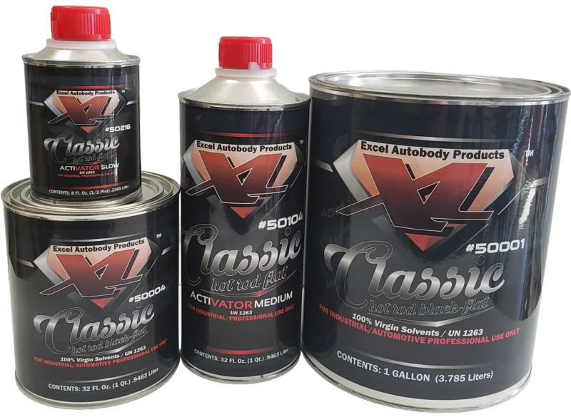 FLAT HOT ROD BLACK COLOR EXCEL with Activator Medium Activator