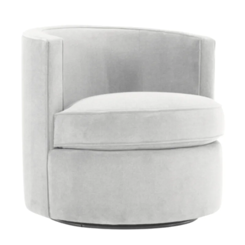 Fleur Fabric Swivel Chair, Fabric: 5547-002 C