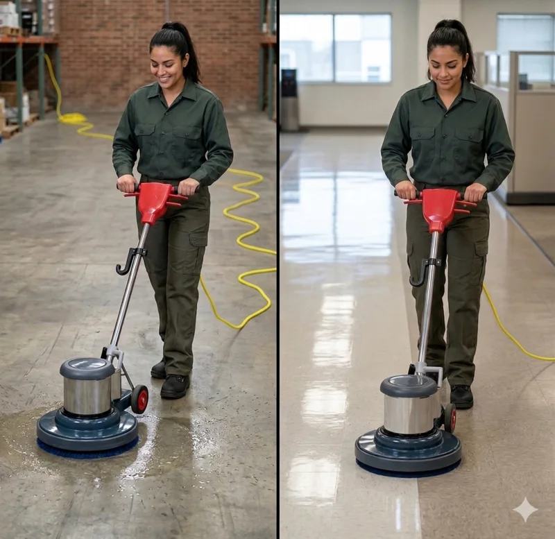 Floor Buffer, 20", Dual Speed, 3/3/1 Warranty