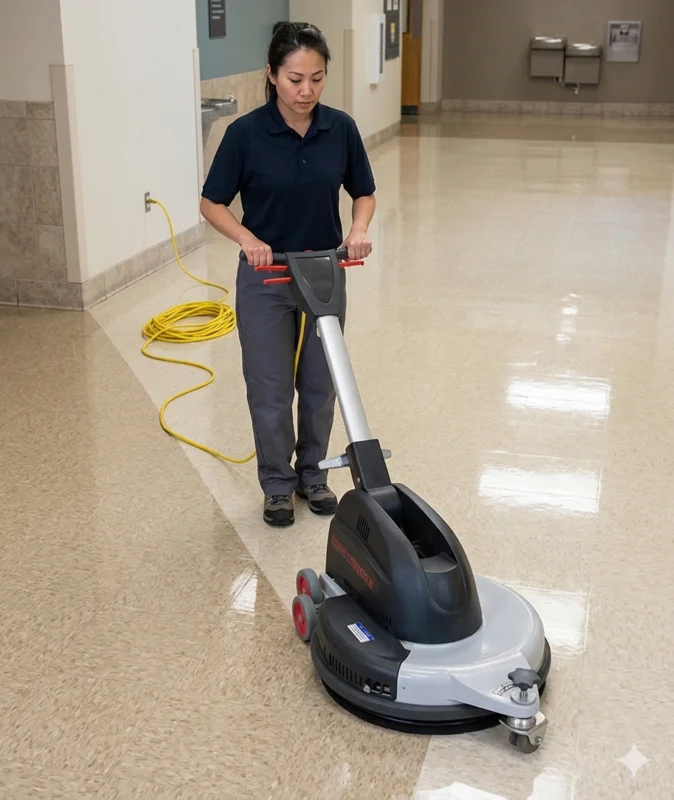 Floor Burnisher, 20", 2000 RPMs, Dust Control, 3/3/1 Warranty