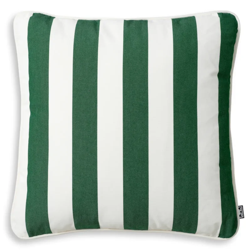 Florent Square Outdoor Cushion - Green,  19.5" x 19.5"