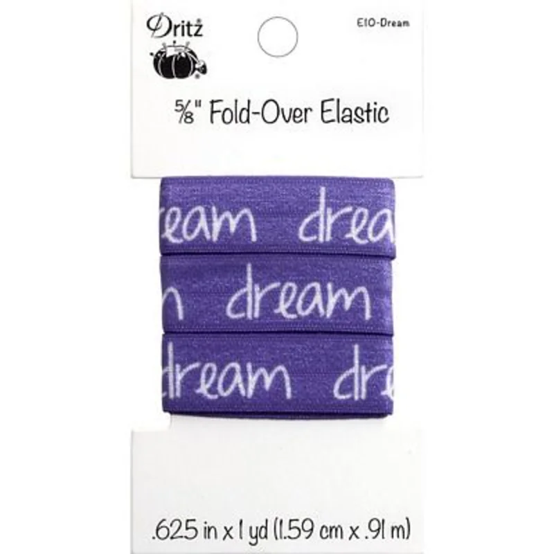Fold Over Elastic 5/8inx1yd Dream