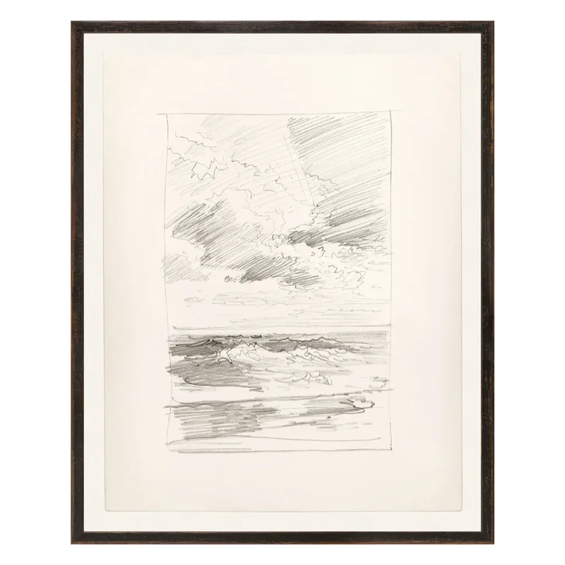 Folio Study - Sea II, C. 1878, 21.25"  26.25"