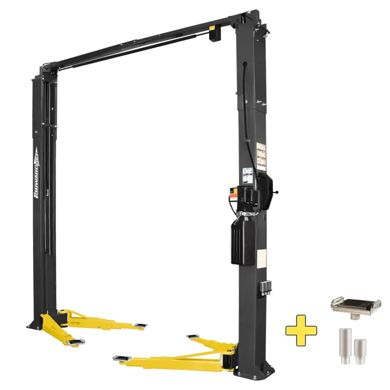 Forward Lift F10 10K Symmetric Two Post Lift, Black