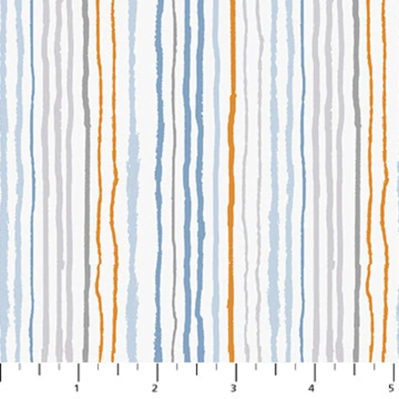 FOSSIL FOLKS: Crayons-White (1/4 Yard)