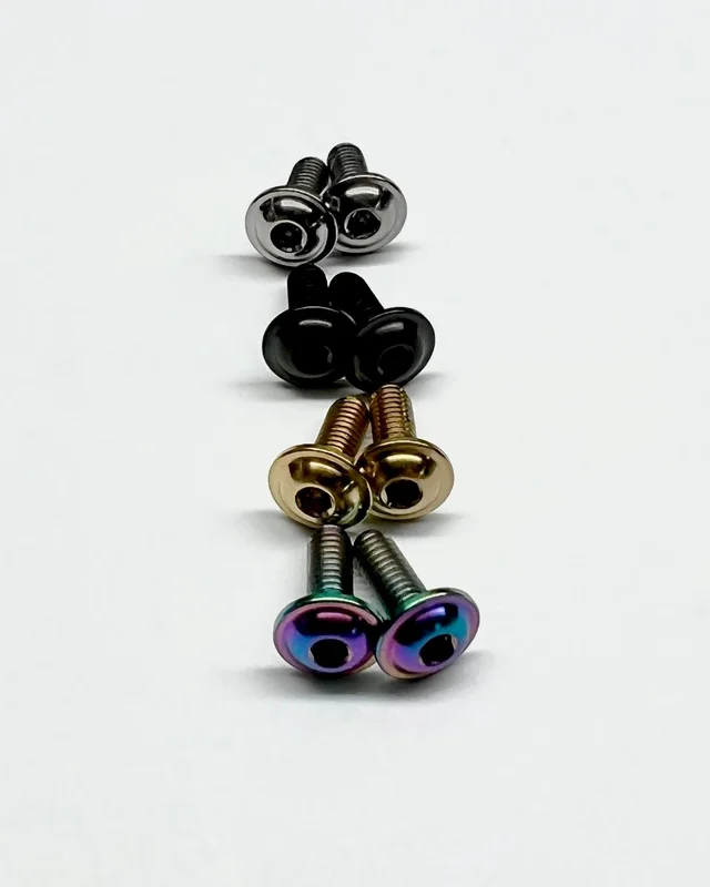 Fox Fender Mounting Titanium Bolt Set Rainbow Oil Slick
