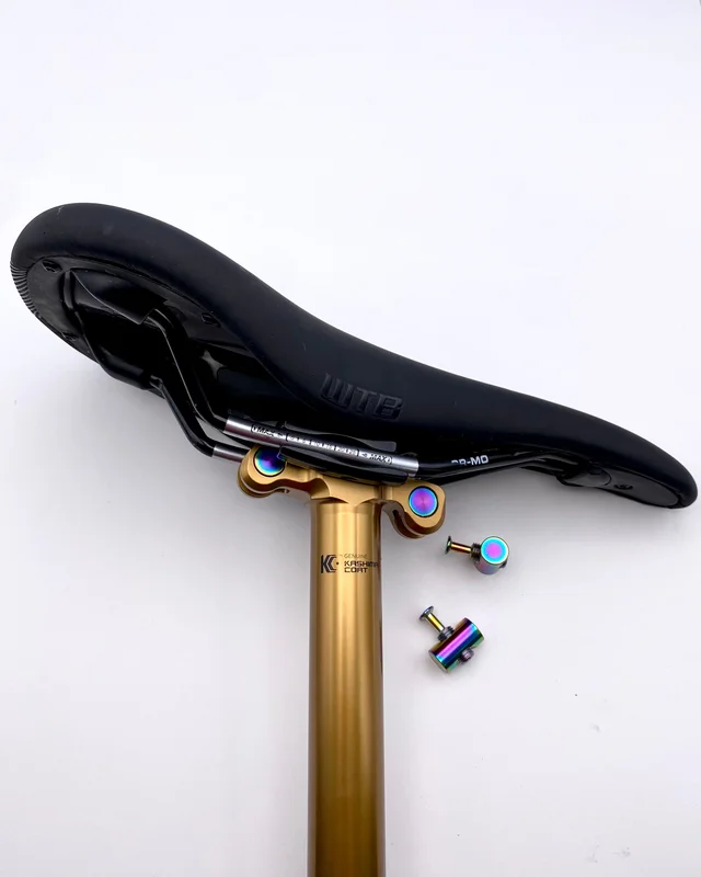 Fox Transfer Titanium Saddle Seat Clamp Kit Rainbow