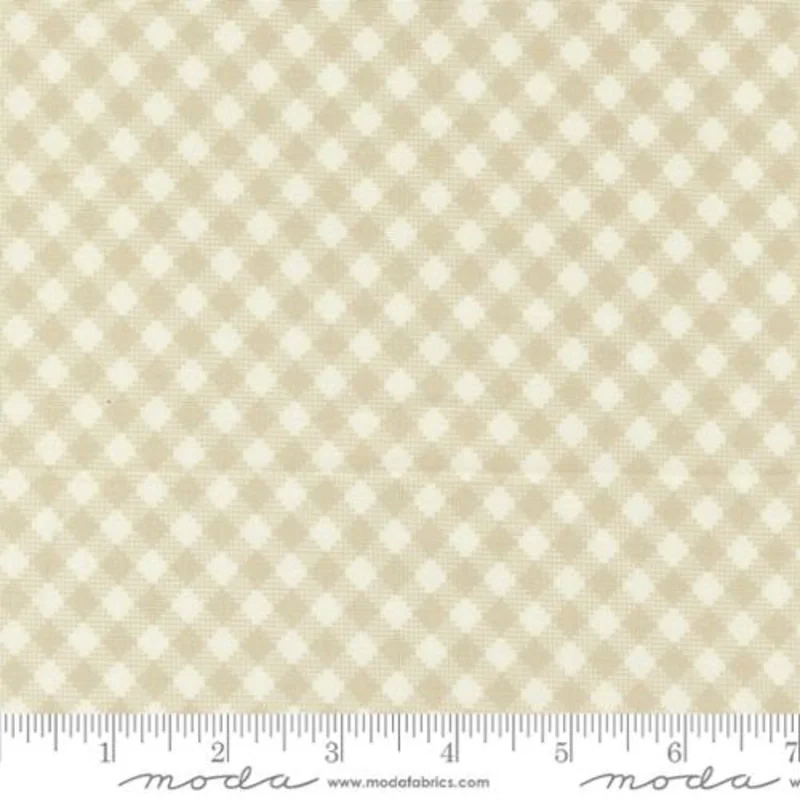 FRAMSTEAD: Bias Gingham-Linen (1/4 Yard)