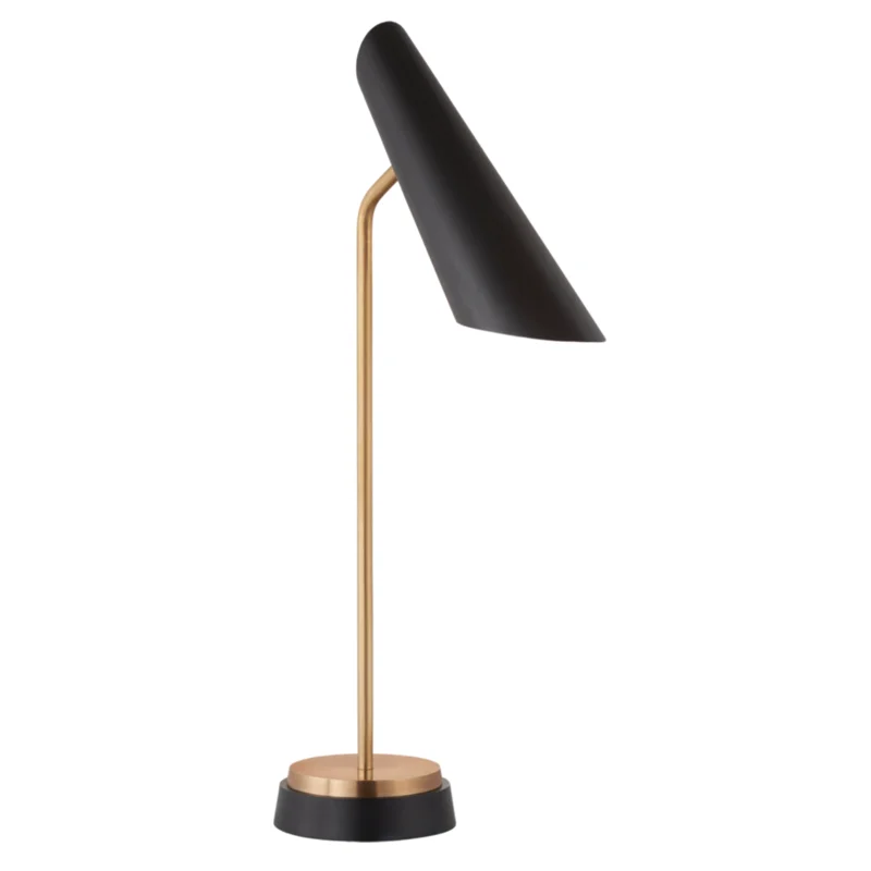 Franca Single Pivoting Task Lamp, Black