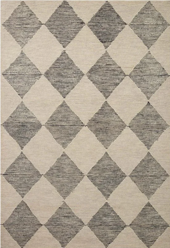 Francis- 01, CJ Beige / Charcoal, Chris Loves Julia x Loloi