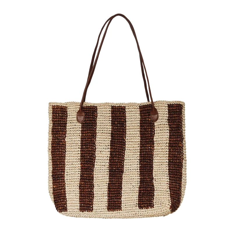 Franoise Tote, Brown Stripe