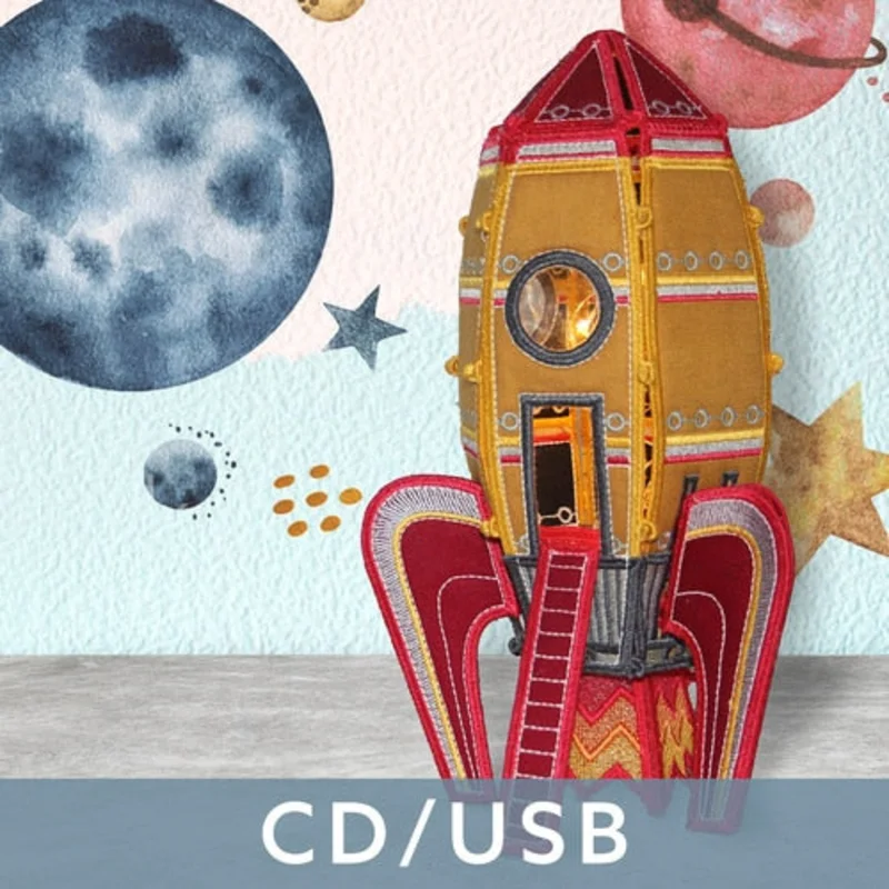 Freestanding Rocket Ship- USB
