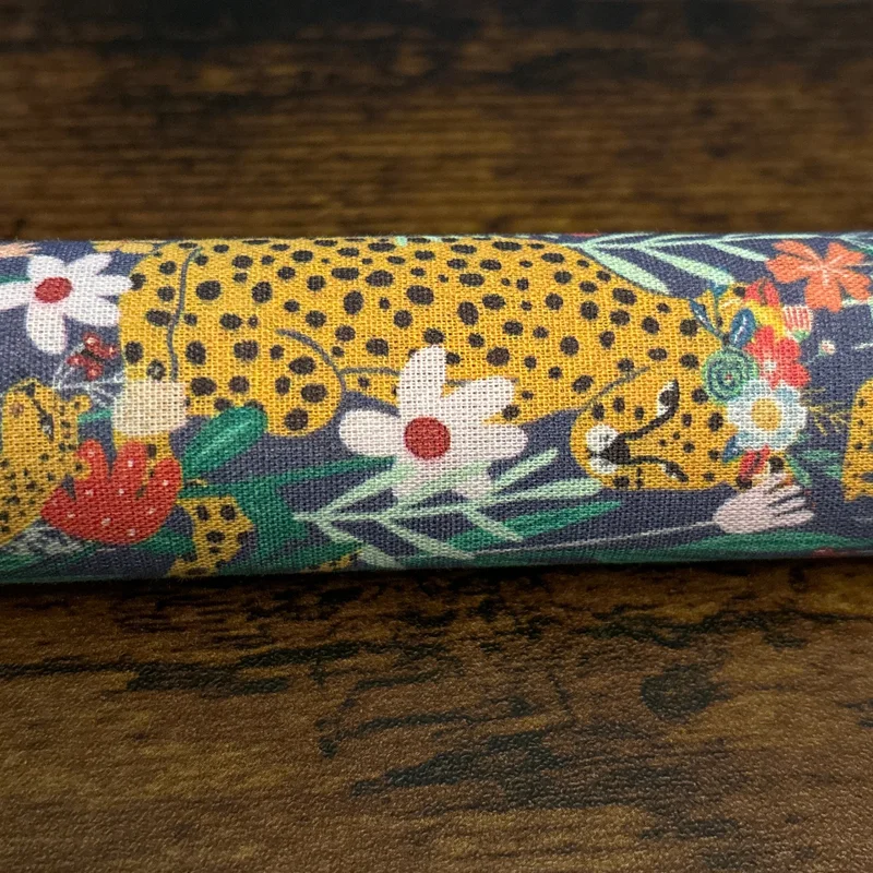 FRENCH FAT QUARTER: Cheeta in the Garden Purple