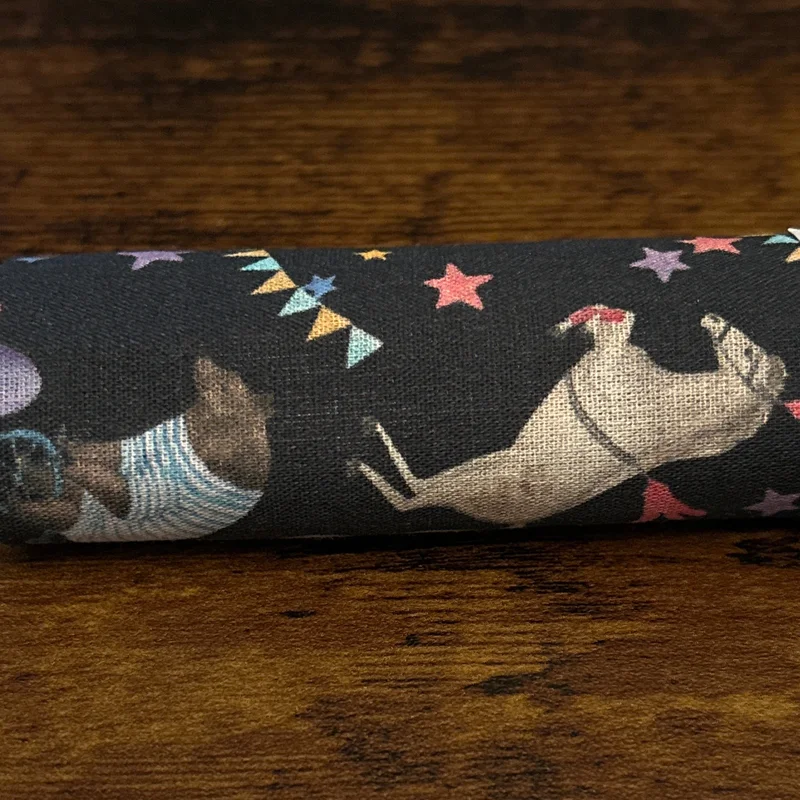 FRENCH FAT QUARTER: Circus Animals Navy