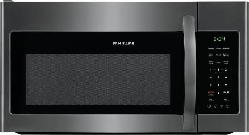 Frigidaire - 1.7 cu. Ft Over the range Microwave in Black Stainless - FFMV1846VD Black Stainless