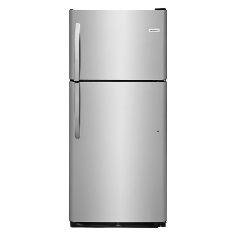 Frigidaire - 29.625 Inch 20.4 cu. ft Top Mount Refrigerator in Stainless - FFTR2021TS Stainless