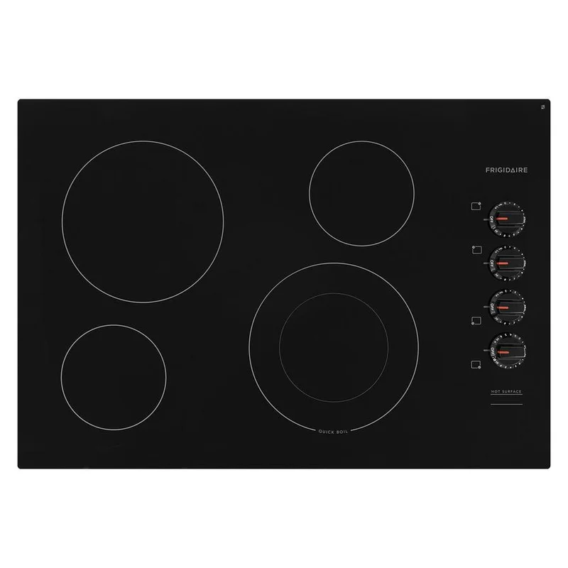 Frigidaire - 30.625 inch wide Electric Cooktop in Black - FFEC3025UB Black
