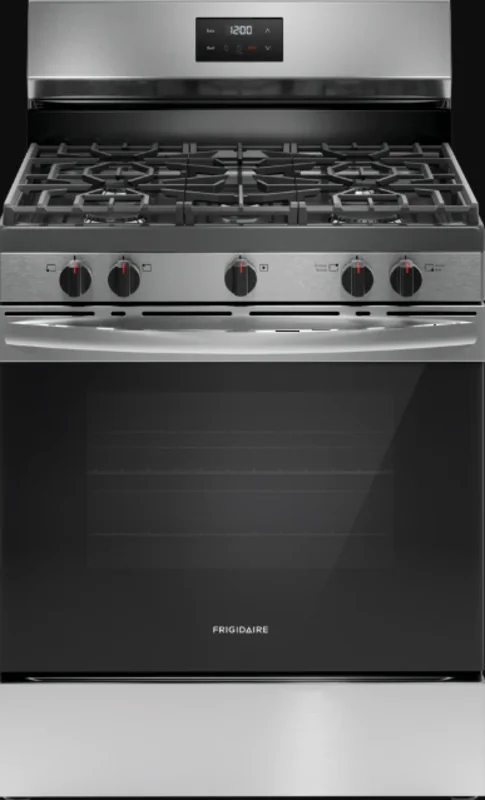 Frigidaire - 30 Inch 5.1 cu. ft Gas Range in Stainless - FCRG3052BS Stainless