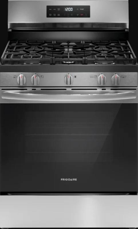 Frigidaire - 30 Inch 5.1 cu. ft Gas Range in Stainless - FCRG3062AS Stainless