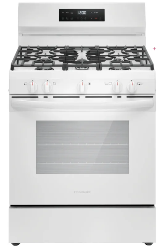 Frigidaire - 30 Inch 5.1 cu. ft Gas Range in White - FCRG3062AW White