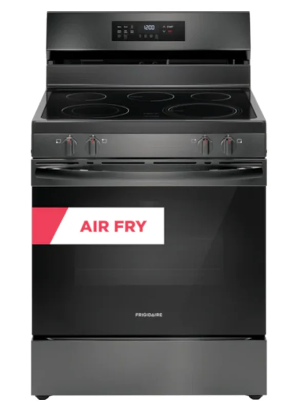 Frigidaire - 30 Inch 5.3 cu. ft Electric Range in Black - FCRE308CAD Black
