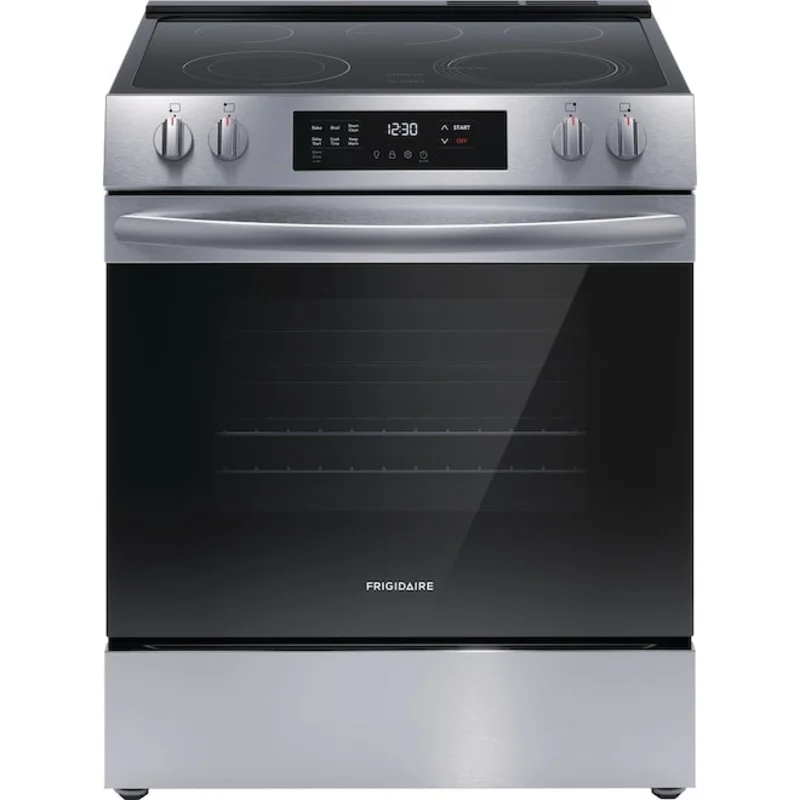 Frigidaire - 30 Inch 5.3 cu. ft Electric Range in Stainless - FCFE306CAF Stainless