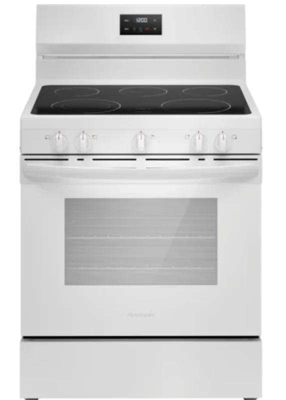 Frigidaire - 30 Inch 5.3 cu. ft Electric Range in White - FCRE305CBW White