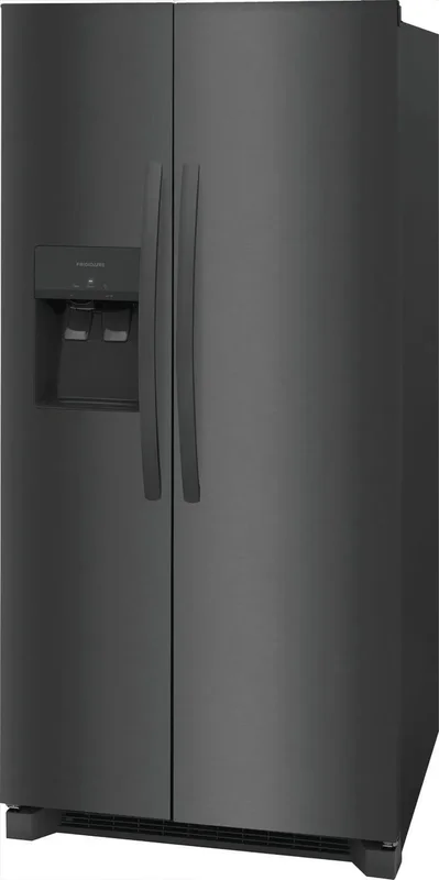 Frigidaire - 33.125 Inch 22.3 cu. ft Side by Side Refrigerator in Black Stainless - FRSS2323AD Black Stainless