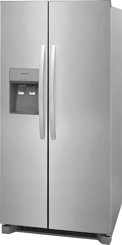Frigidaire - 33.125 Inch 22.3 cu. ft Side by Side Refrigerator in Stainless - FRSS2323AS Stainless