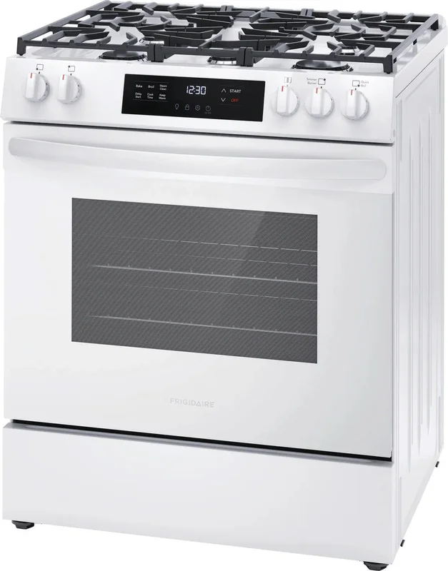 Frigidaire - 5.1 cu. ft Gas Range in White - FCFG3062AW White