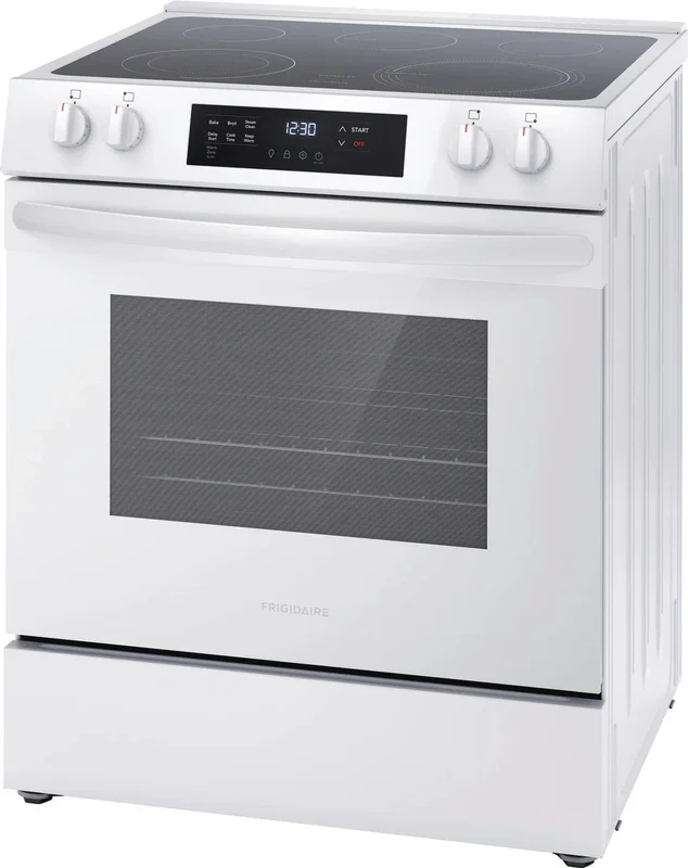 Frigidaire - 5.3 cu. ft Electric Range in White - FCFE306CAW White