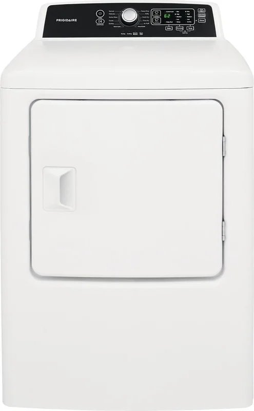 Frigidaire - 6.7 cu. Ft Electric Dryer in White - CFRE4120SW White