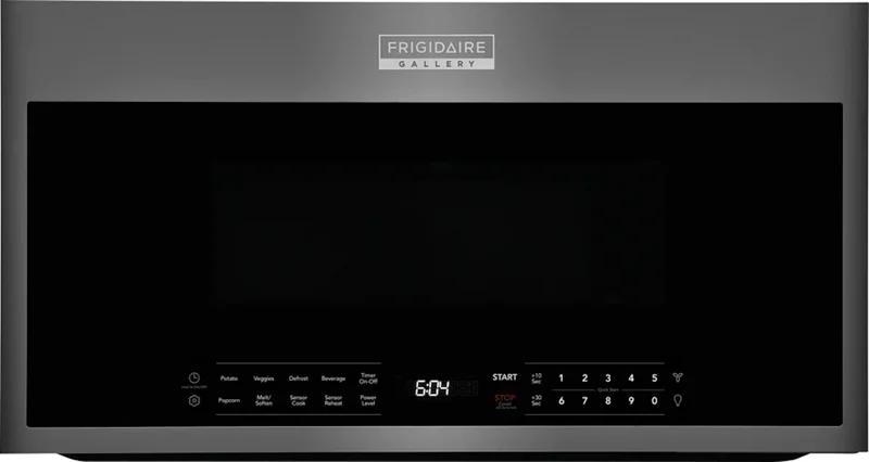 Frigidaire Gallery - 1.9 cu. Ft Over the range Microwave in Black Stainless - GMOS1964AD Black Stainless