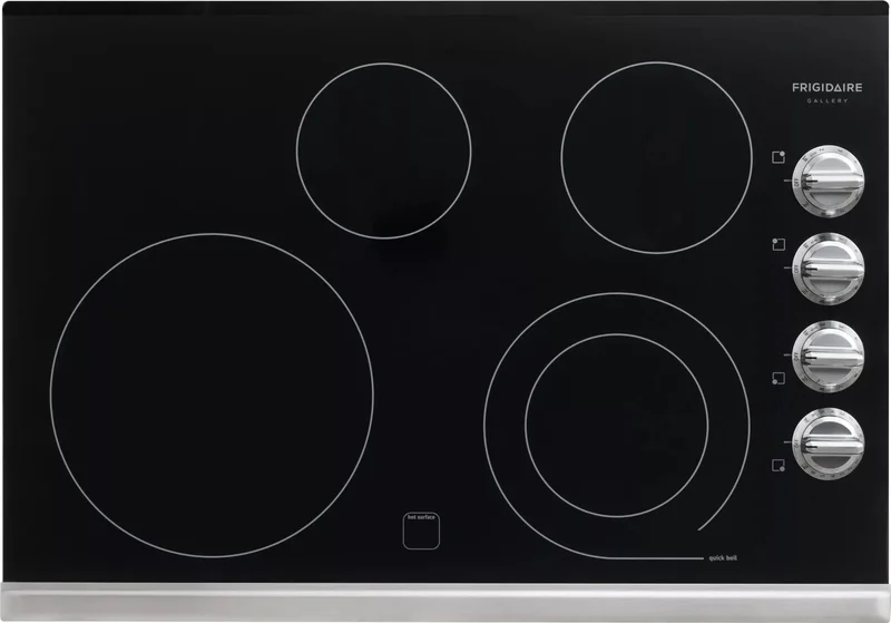 Frigidaire Gallery - 30.375 inch wide Electric Cooktop in Stainless - FGEC3045PS Stainless