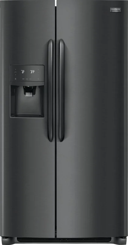Frigidaire Gallery - 35.8 Inch 22.2 cu. ft Side by Side Refrigerator in Black Stainless - FGSC2335TD Black Stainless